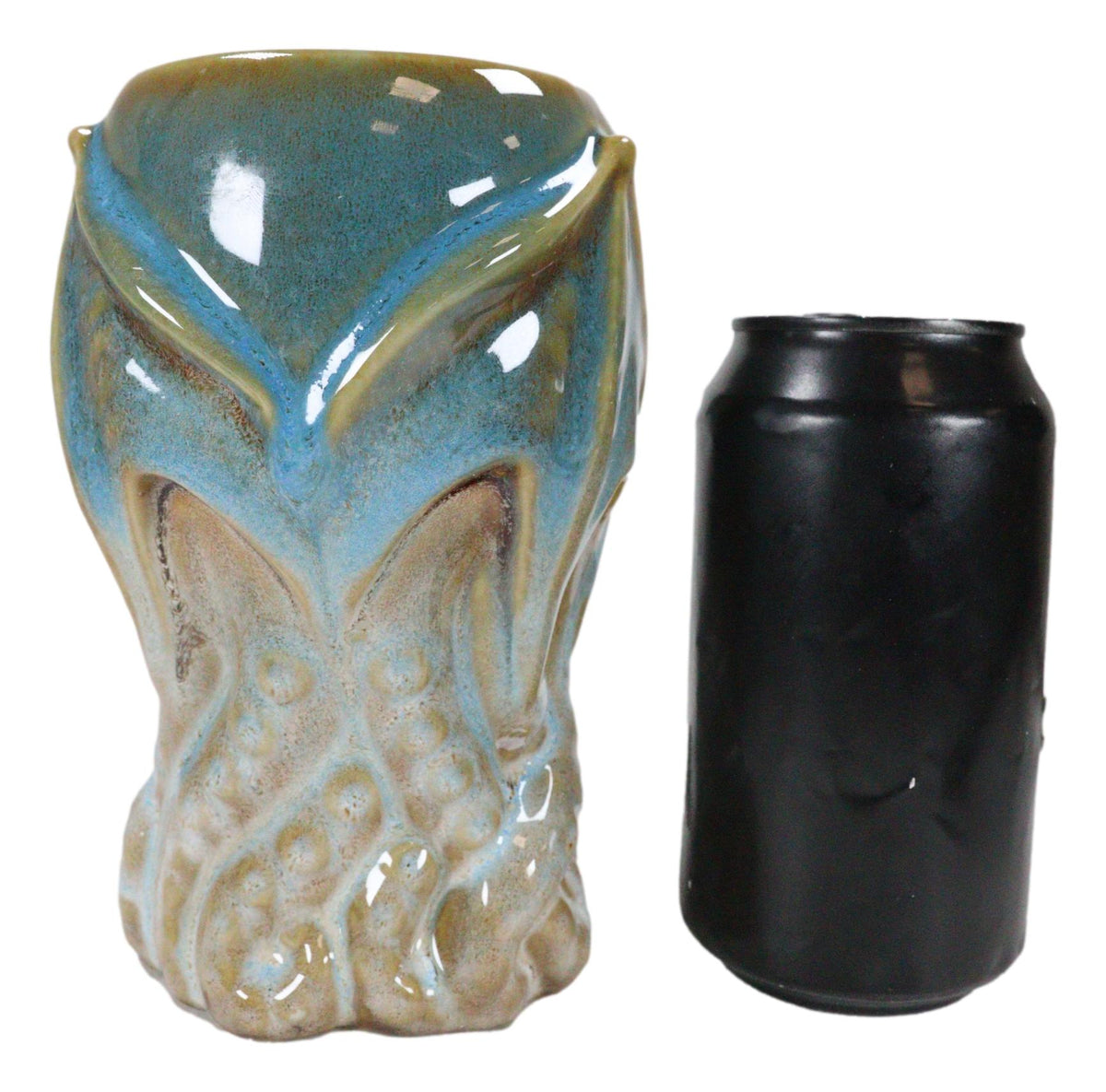 Blue Nautical Cthulhu Cosmic Monster Octopus Kraken Ceramic Tall Pint Mug Cup