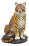 Ebros Sitting Shiva The Bengal Orange Tiger Statue As Indian Forest Tigers Decor 9"H