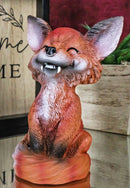 Ebros Sinister Grinning Urban Fox TeeHee Pets Collectible Statue 4.25" Tall