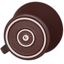 Brown Porcelain Coffee Maker Carafe Pot With Pour Over Dripper Filter Cup Set