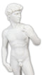 Ebros Michelangelo Masterpiece David Statue Florence Cathedral Renaissance Art King David Figurine Catholic Christian Biblical Historical Hero Sculpture (Off White)
