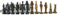 Ebros Egyptian Gods Monuments King Tut & Nefertiti Chess Pieces With Glass Board Set