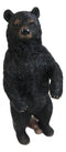 Western Rustic Forest Standing Black Bear Statue 12"H Cabin Lodge Bears Figurine