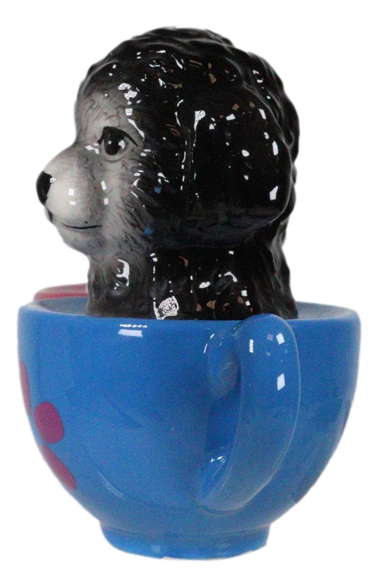 Aldorable Maltese Puppies in Tea Cup Salt and Pepper Shaker Set Cute Dog Puppy