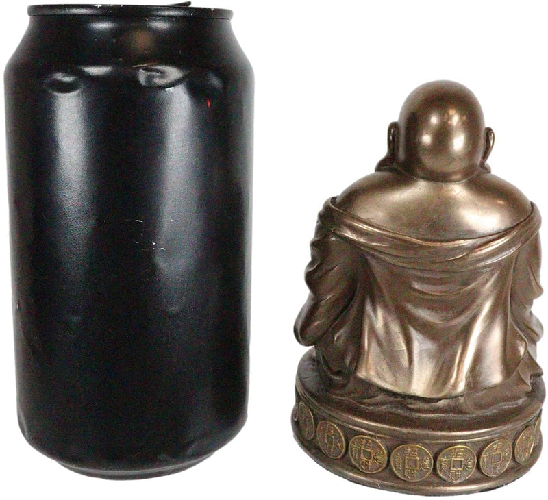 Ebros 4.5 Inch Lucky Chinese Buddha Incense Burner Statue Figurine - Ebros Gift