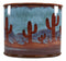 Ebros Rustic Southwestern Desert Cactus Arizona Bathroom Toothbrush Toothpaste Holder