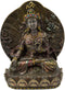 Ebros Buddhism Arya White Tara Saraswati On Lotus Throne Painted Statue 10.25" H