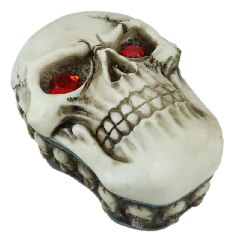 Ebros Reaper Skull Face Trinket Decorative Box Skeleton Graveyard 4.5"L Decor