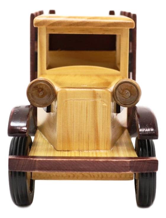 Hand Made Wood Retro Classic Style Model TT Pick Up Truck Wine Holder Figurine