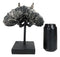 Jurassic '3 Horns' Triceratops Dinosaur Fossil Skeleton Statue With Stand 9"L