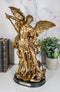Ebros Large Archangel Saint Michael Slaying Chained Lucifer Statue 12.5" Tall