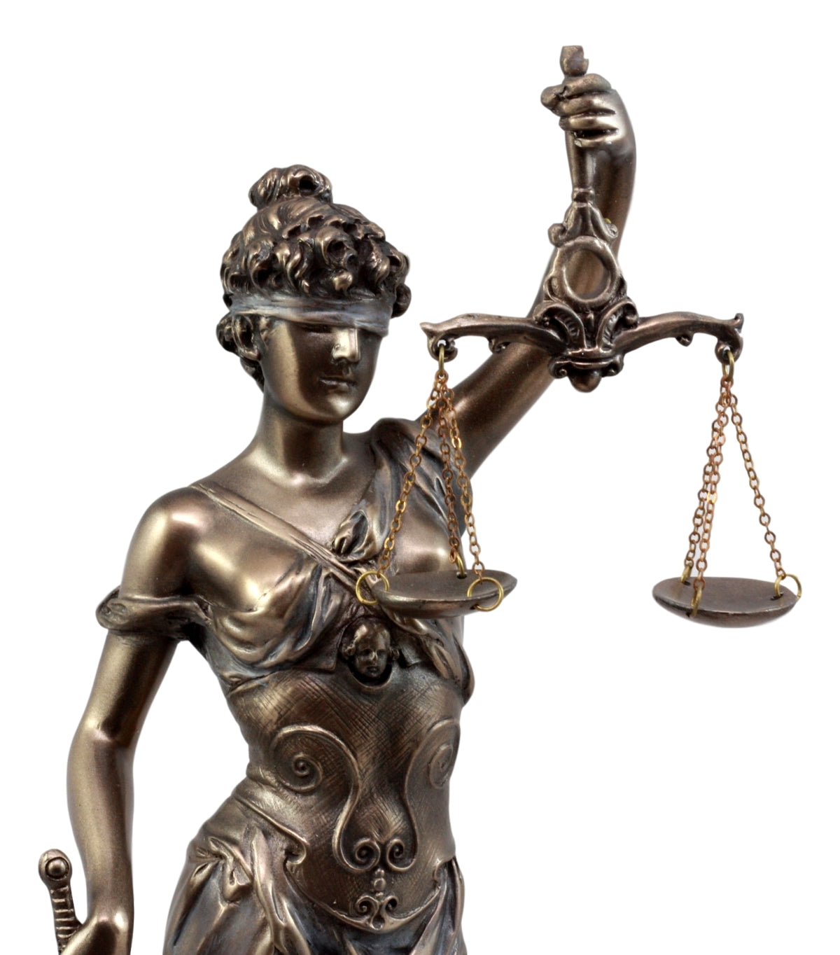 Ebros Gift Bronzed Resin Greek Goddess Lady Of Justice Statue 13.5"H La Justicia Dike Figurine