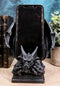 Ebros Crouching Dragon Cell Phone Figurine In Faux Stone Resin Desktop Decor