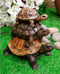 Nautical Marine Reptile 3 Stacked Acrobatic Turtles Tortoises Figurine Feng Shui