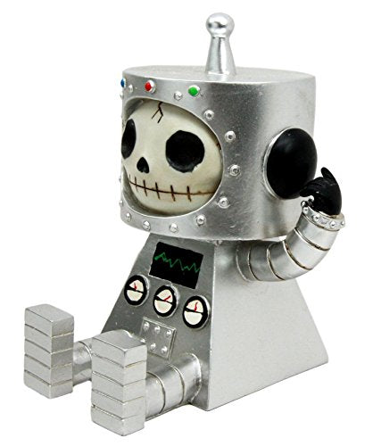 Ebros Larger Furrybones Space Robot ET Hooded Skeleton Monster Figurine Collectible Sculpture Decorative