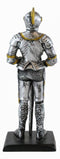 Ebros Medieval Knight Suit Of Armor Figurine Elite Swordsman Miniature 4"H