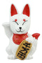 Japanese Charm Maneki Kitsune Fox Statue Inari Shiba Inu Supernatural Wisdom