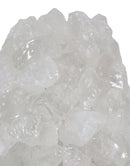 Pillar Quartz Crystal Mineral Stone Rocks Floral Vase Modern Accent Sculpture