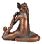 Ebros Stretching Yoga Cats Statue Set of 2 Zen Cats in Lotus Meditation and King Pigeon Poses