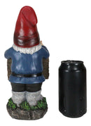 Health Freak Mr Gnome Wearing Protective Face Mask By 'Wear Mask' Sign Figurine