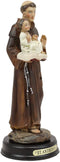 Ebros Gift Saint Anthony Carrying Baby Jesus Decorative Figurine 5.5" Tall