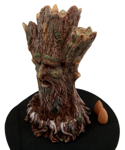 Ebros Whispering Forest Celtic Greenman Backflow Incense Cone Burner Figurine