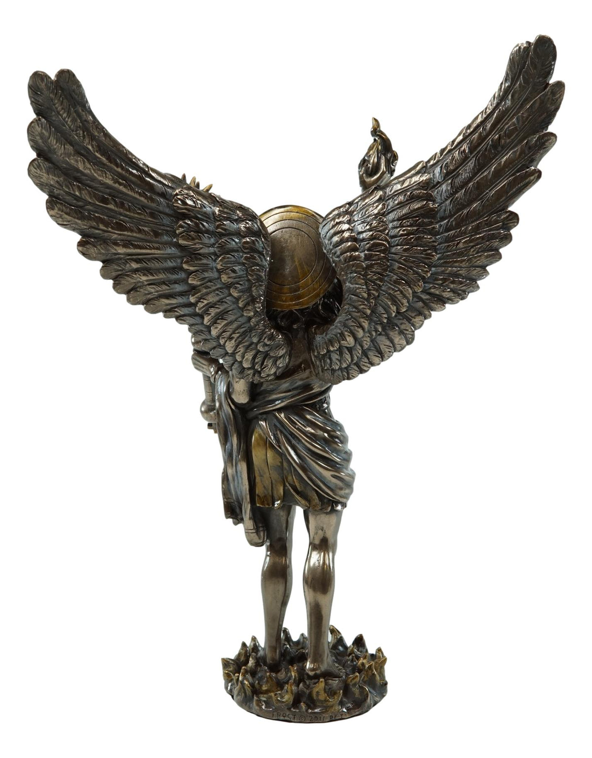 Ebros Saint Uriel Archangel Statue Light of God Cherub Angel of Repentance Figurine - Ebros Gift