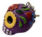 Ebros Gift Purple Sugar Skull Key Chain Set of 12 Pcs Day of The Dead