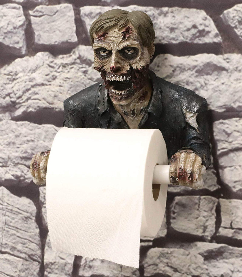 Rotten Walker Undead Zombie Slave Bust Decorative Toilet Paper Holder Figurine