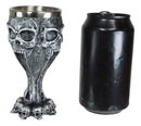 Distorted Skull Alien Extra Terrestrial Fossil 5oz Wine Drink Goblet Chalice