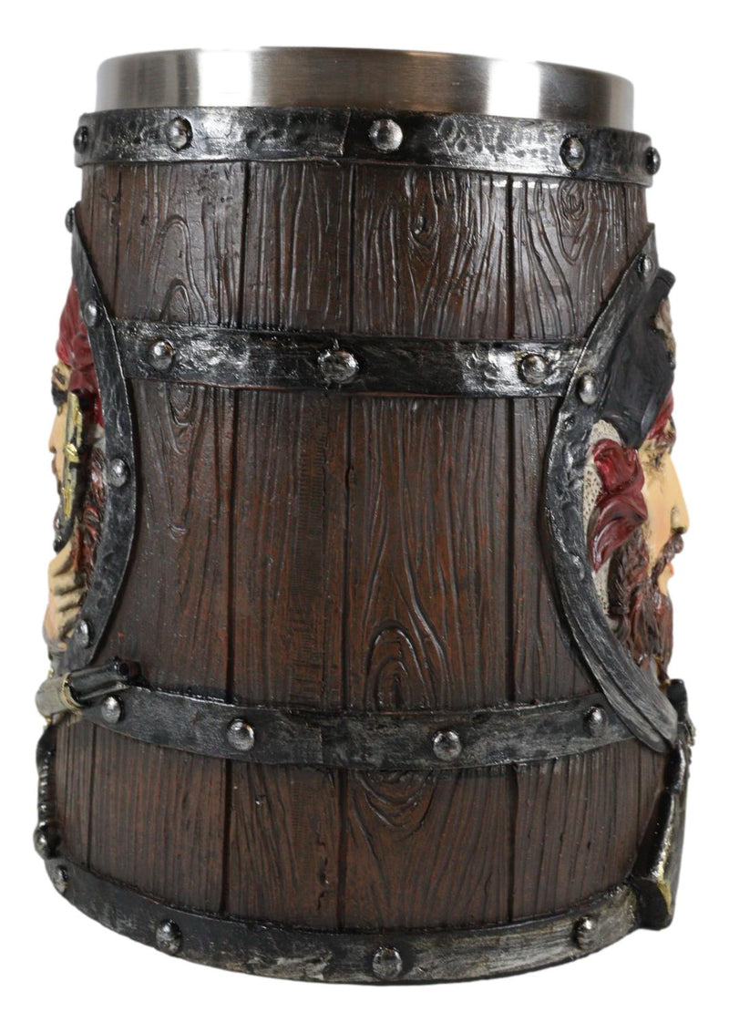 Ebros Caribbean Seas Pirate Captain Sparrow And Hook Large Tankard Coffee Mug