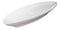Ebros Contemporary Sleek Design Natural White Porcelain Large Oval Plates Serving Platters (SET OF 2, 20"Long)