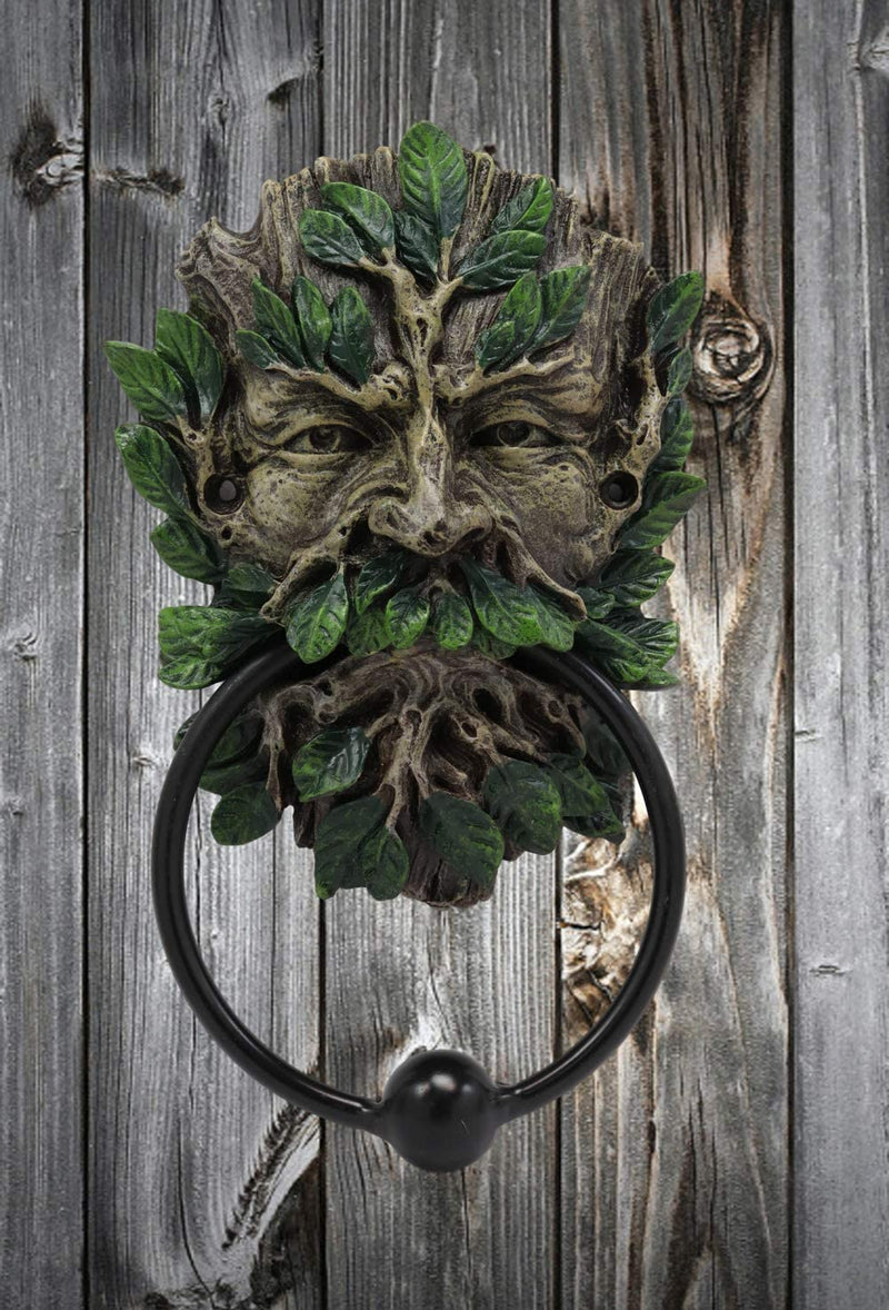 Ebros English Celtic Traditional Greenman Forest Deity Spirit Decorative Door Knocker