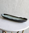 Pack Of 5 Ceramic Long Dinner Entree Wavy Oval Concave Platter Plate 13.25"L