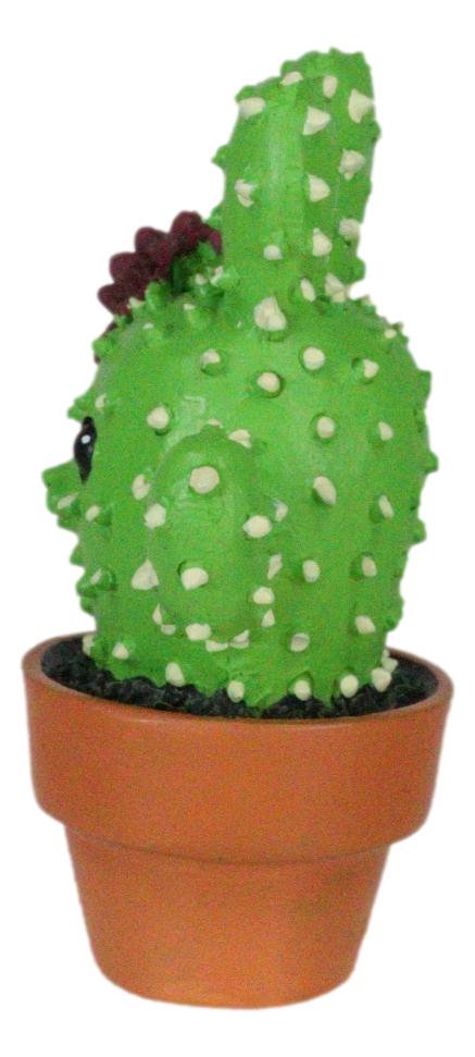 Prickles Whimsical Rabbit That Transform Into Cactus Plant In Pot Figurine Small