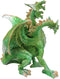 Ebros Green Earth Three Headed Dragon Hydra Roaring Statue 8" Tall Figurine