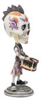 Ebros Day Of The Dead Tattoo Skeleton Snare Drum Player Drummer Bobble Head Decor