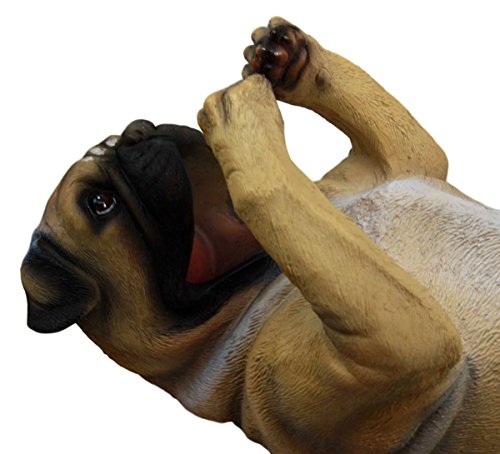 Ebros Pedigree Fawn Pug Dog Wine Bottle Holder 10" Long Home Decor
