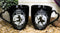 Set Of 2 Wicca Triple Moon Goddess Witch And Pentagram Warlock Porcelain Mugs