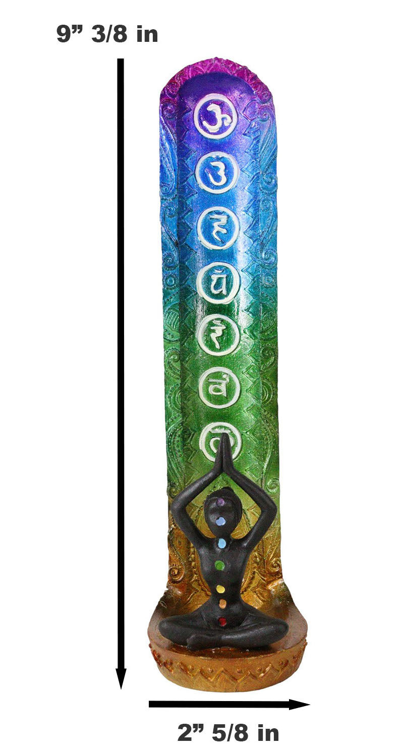 Ebros Gift Rainbow Spiral Goddess Feminine Incense Stick Burner (Upright Pose)