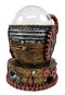 Ebros Steampunk Electric Plasma Laser Static Storm Ball Skull Decor Lamp 7" H