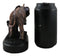 African Safari Bush Elephant Mother With Calf On Jungle March Figurine With Base