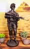 US Military War Soldier Marine Rifleman On Guard Statue 13.5"Tall Infantry Unit