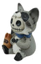 Ebros Furrybones Bandit The Raccoon Voodoo Stitched Skeleton Figurine 3"H