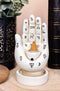 Wicca White Fortune Teller Chirology Palmistry Hand Palm Backflow Incense Burner