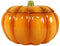 Ebros Orange Vegetable Pumpkin Soup Or Dessert Bowl With Lid Ceramic SET OF 4