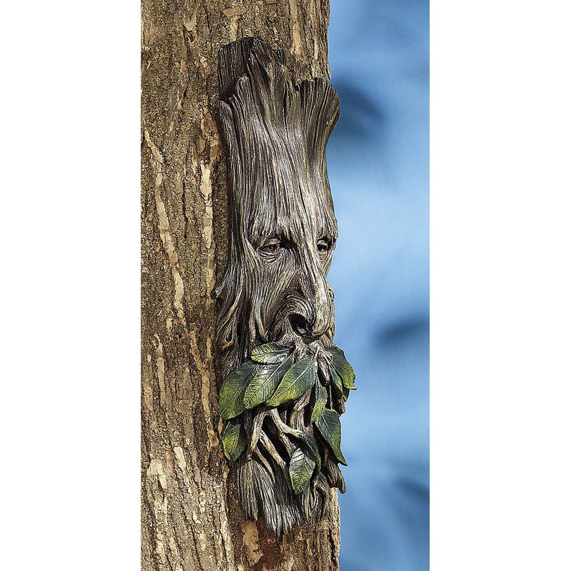 Ebros Celtic Greenman Enigma Face Wall Hanging Sculpture Decor 15" High