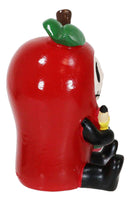 Furrybones Red Ringo Chili Pepper Skeleton With Pencil Furry Bones Figurine