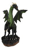 Fantasy Green Chested Celestial Midnight Dragon Black Ghost Small Figurine