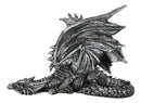 Silent Killer Gothic Prowling Dragon With Open Wings Shelf Sitter Figurine